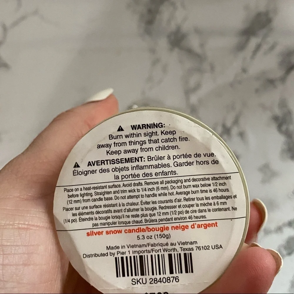 Pier one candle
